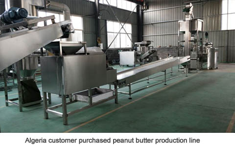 Algeria customer purchased peanut butter production line
