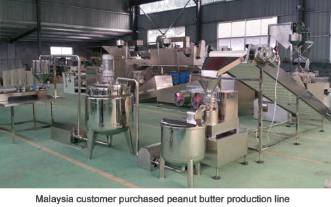 Malaysia customer purchased peanut butter production line
