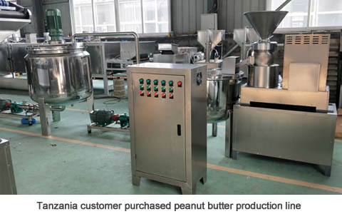Tanzania customer purchased peanut butter production line