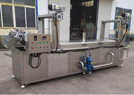 Continuous automatic peanut frying machine