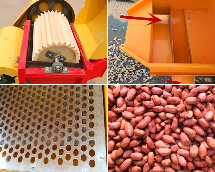 Peanut shelling machine