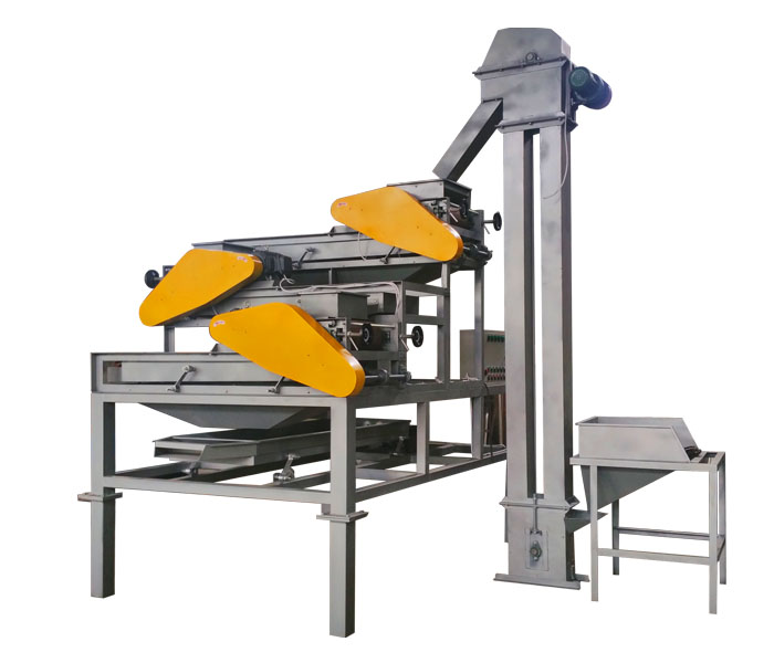 Almond shelling line