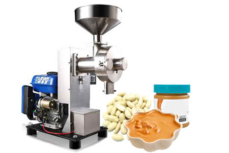 Gasoline engine peanut butter machine