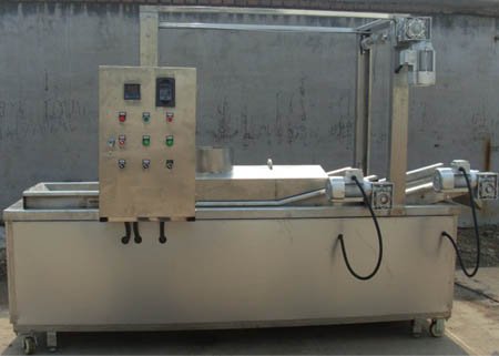 Continuous automatic peanut frying machine