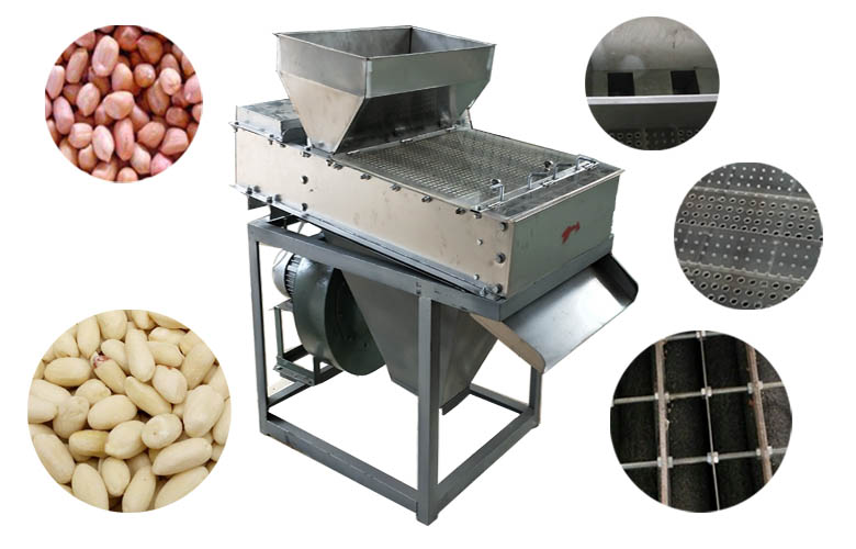 Peanut peeling machine