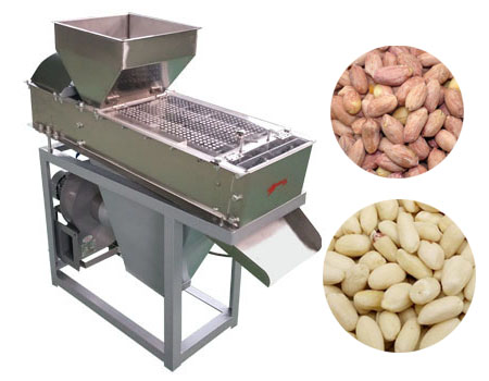 Roasted peanut peeling machine